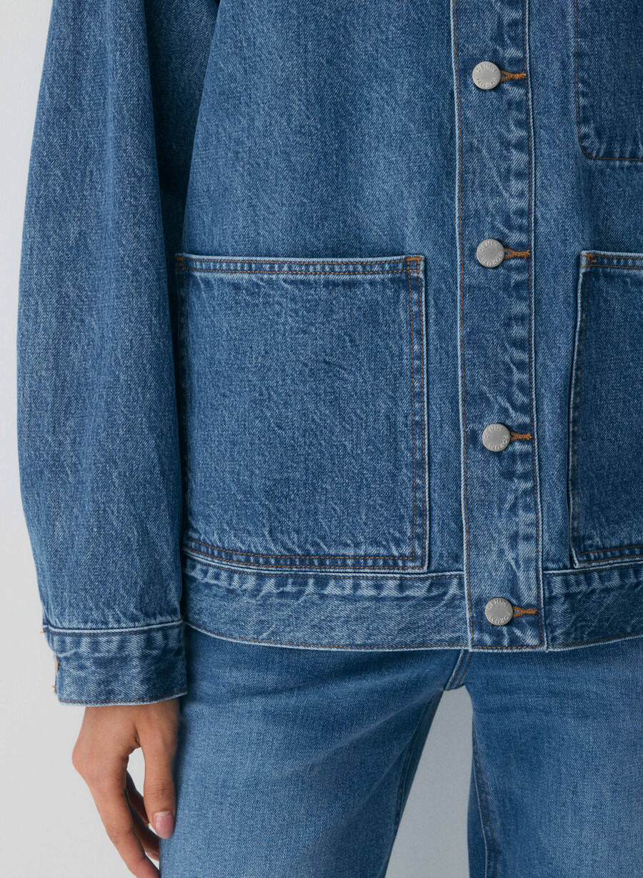 denim forum the workwear denim skjortejakke 5 år kiss n tell blÅ