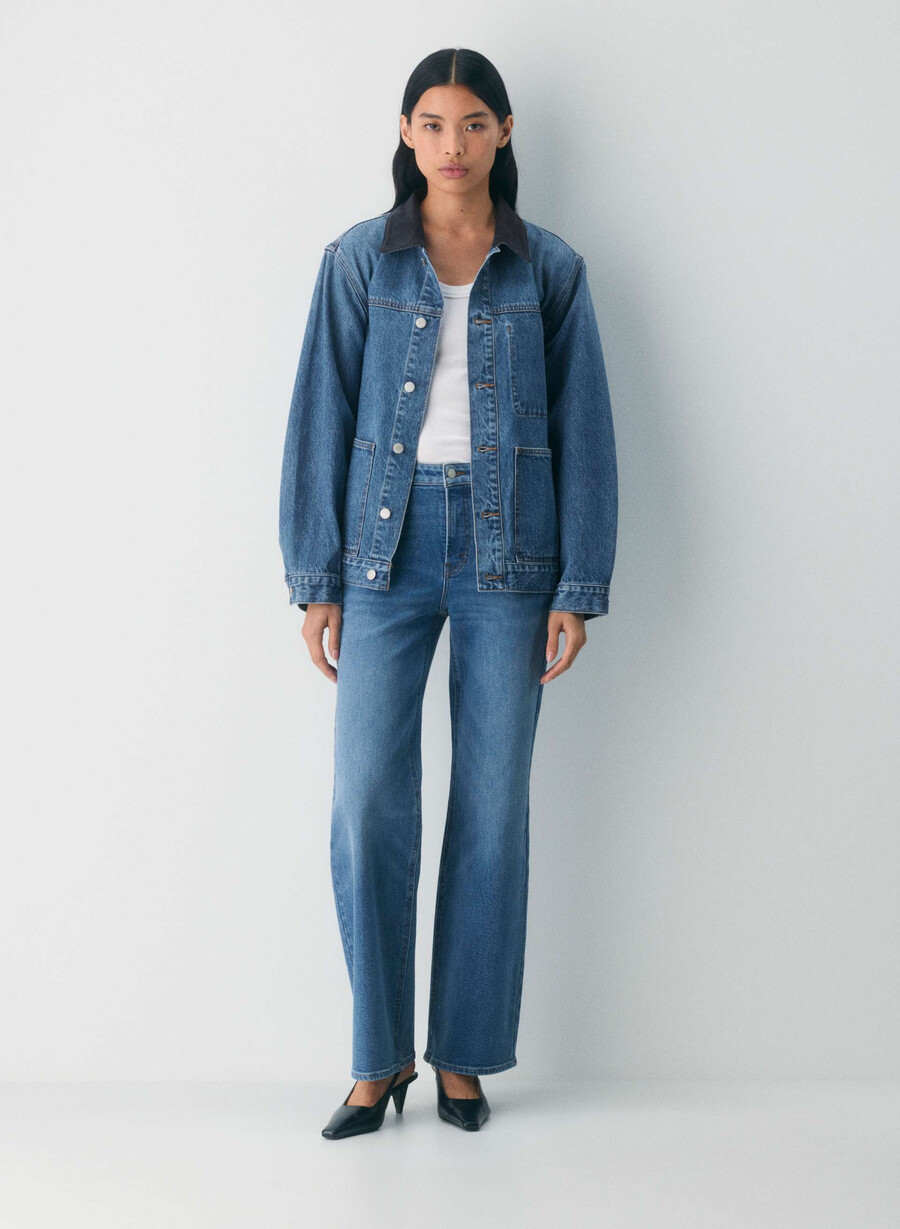 denim forum the workwear denim skjortejakke 5 år kiss n tell blÅ