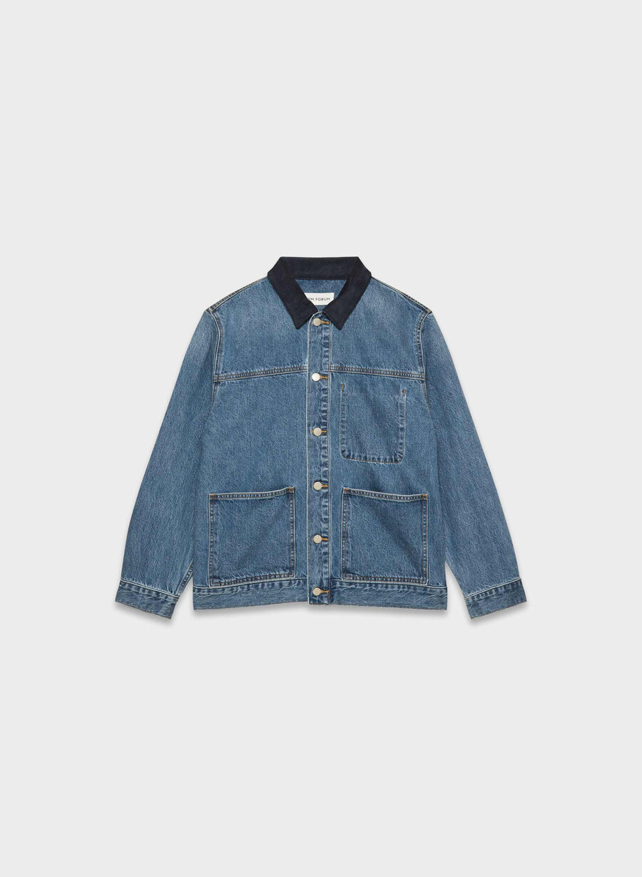 denim forum the workwear denim skjortejakke 5 år kiss n tell blÅ
