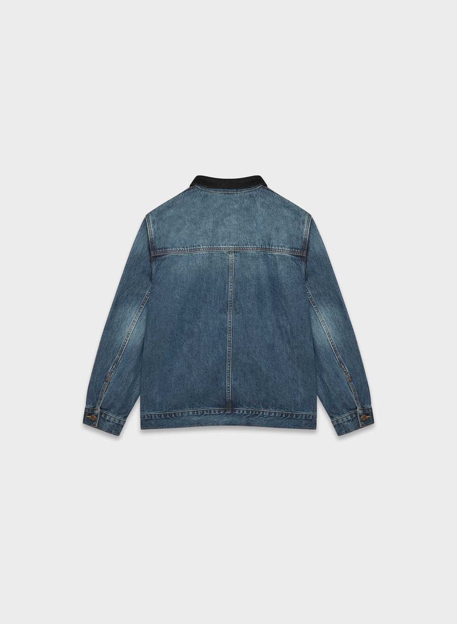 denim forum arbeidsklær denimskjortejakke be about dark bleu
