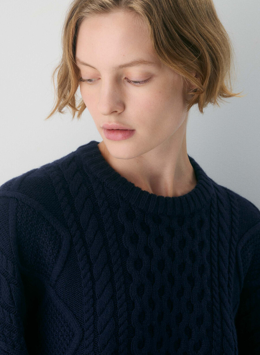 heritage knit merinoullgenser admiral