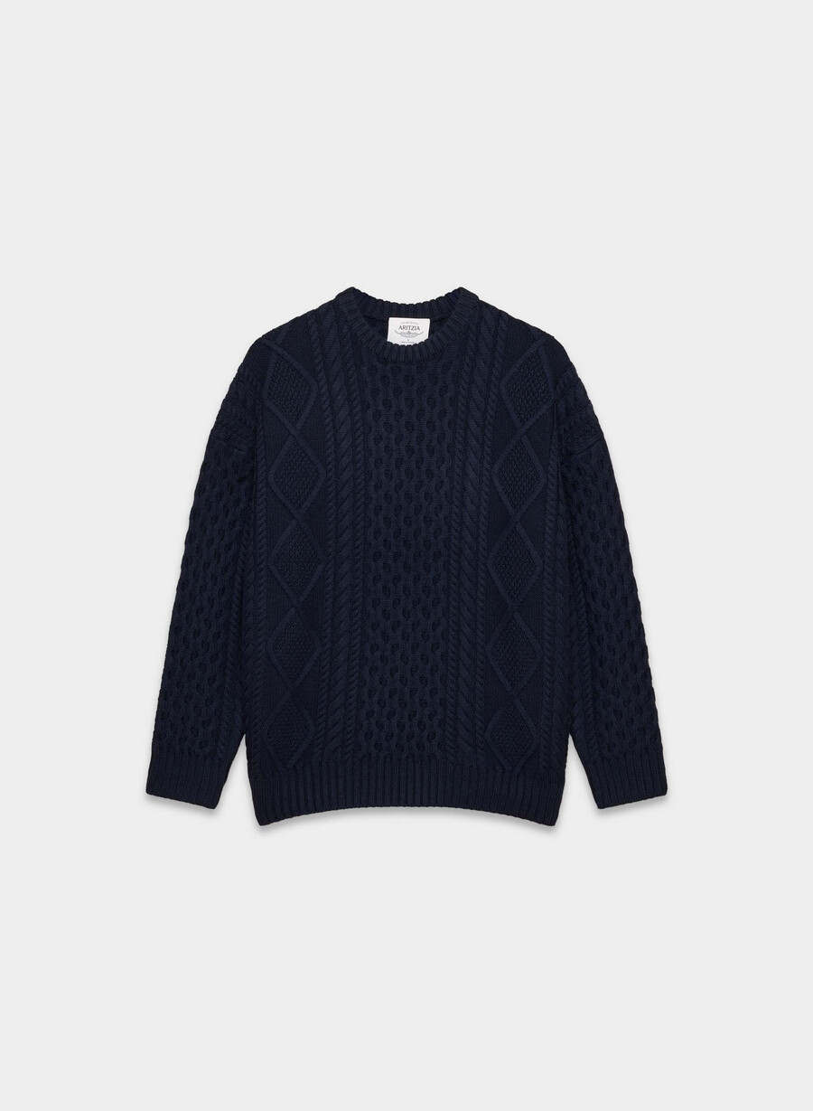 heritage knit merinoullgenser admiral