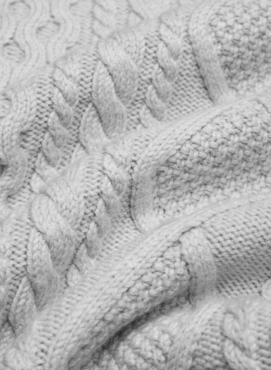 heritage knit merinoullgenser i myk krom
