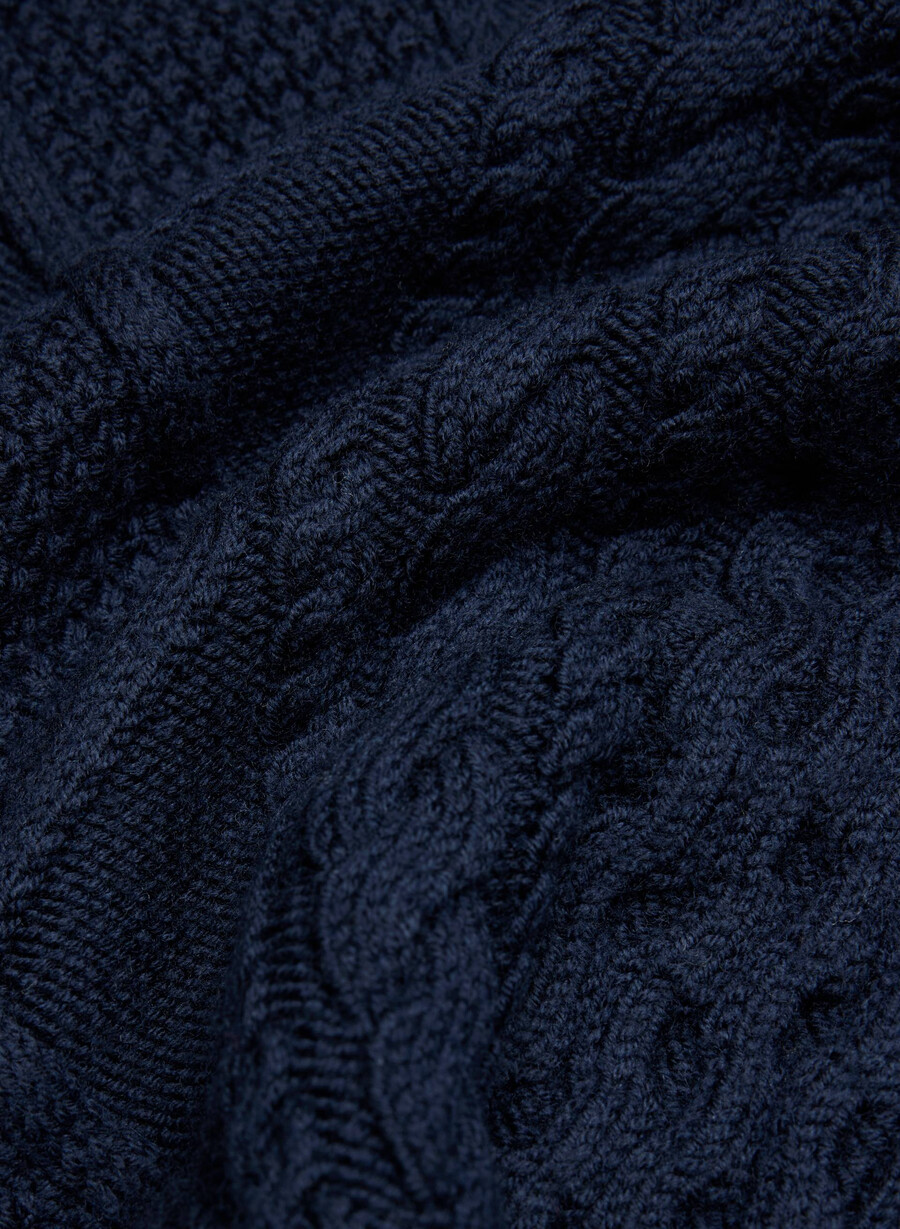 heritage knit merinoull cardigan admiral