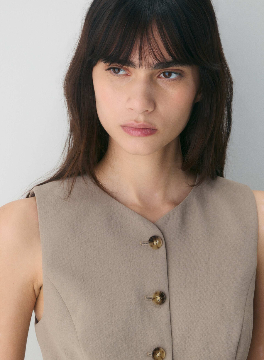 regal vest - crepette nomad taupe
