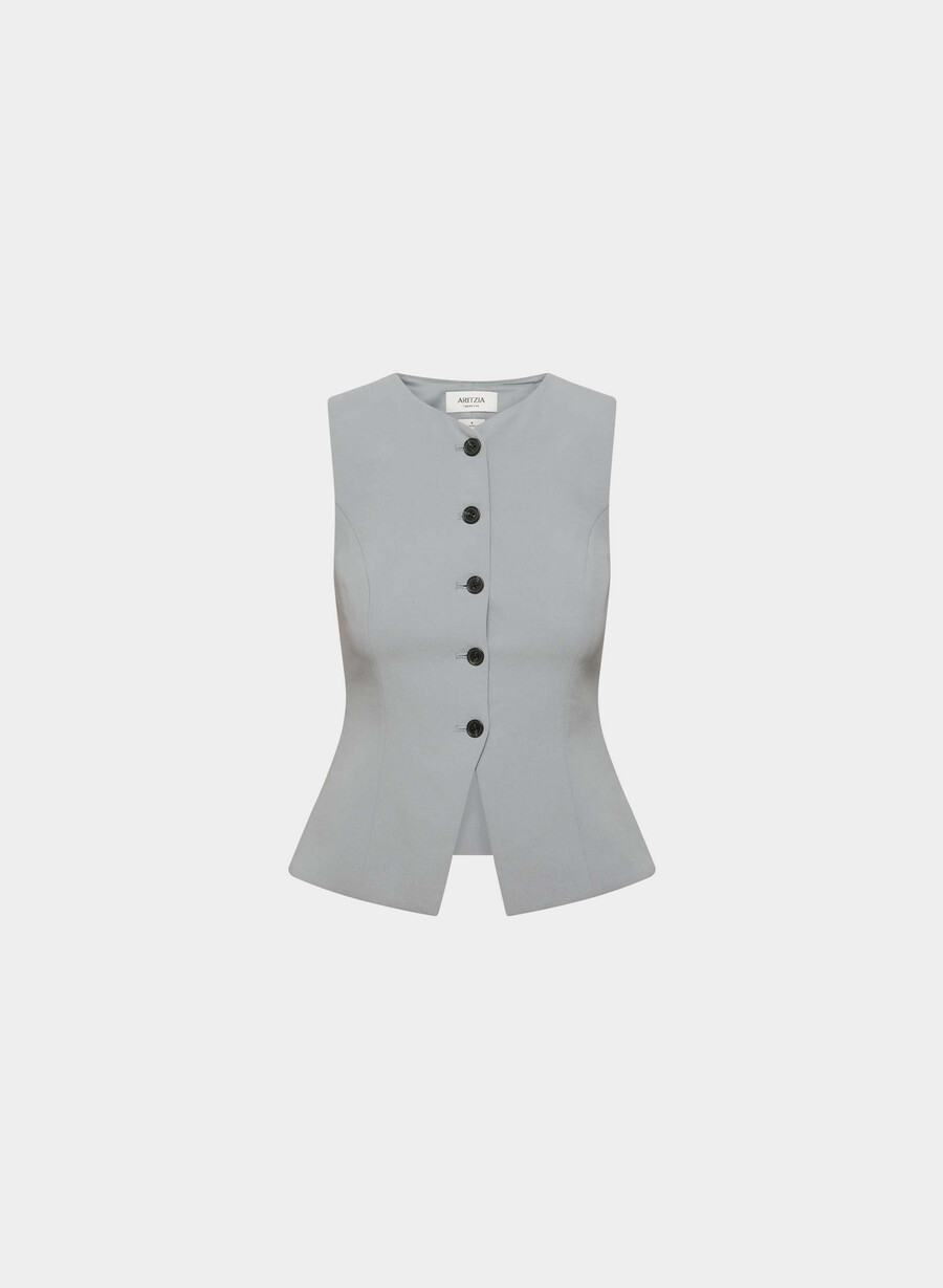 regal vest - crepette riverstone grÅ