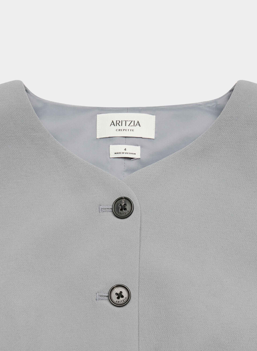 regal vest - crepette riverstone grÅ
