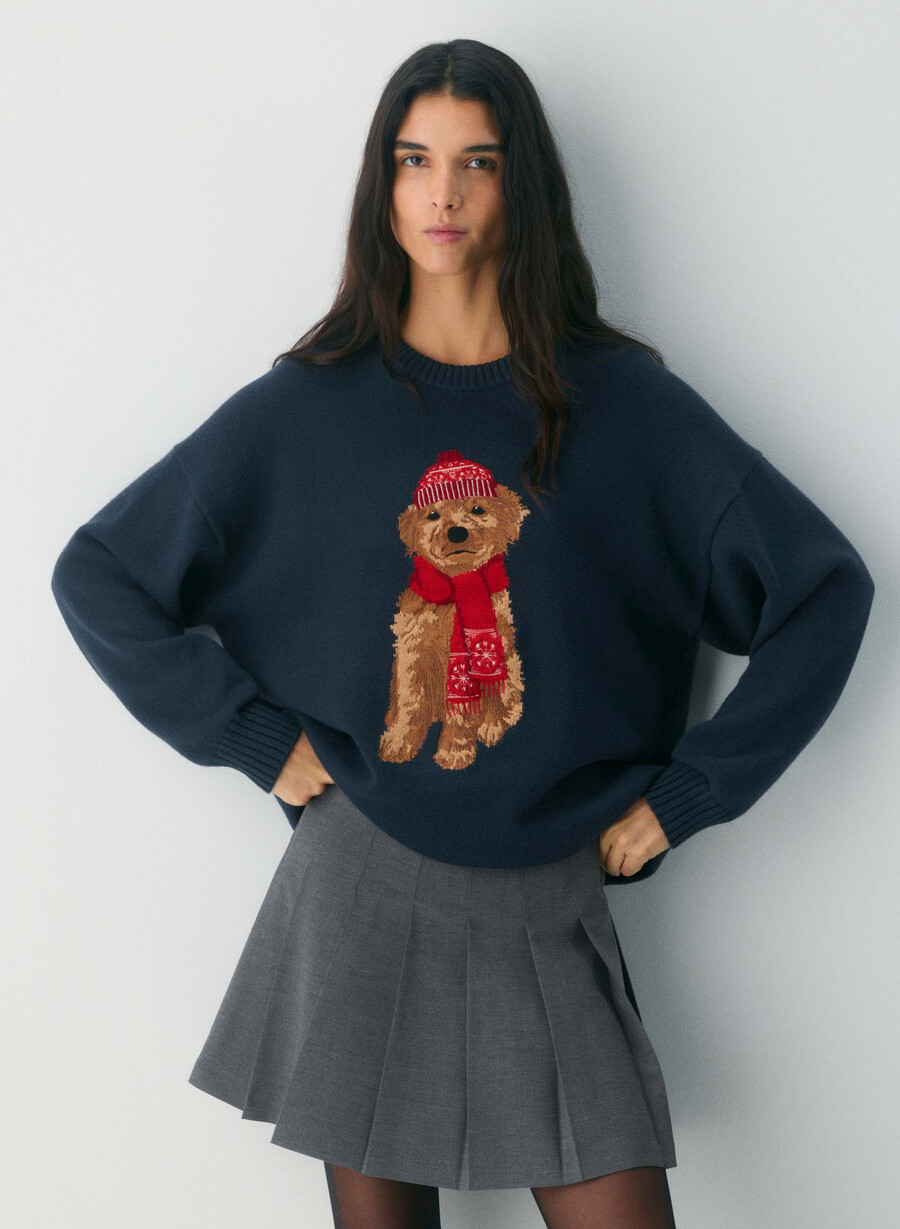 cotton charm peggy icon genser hvitgrå