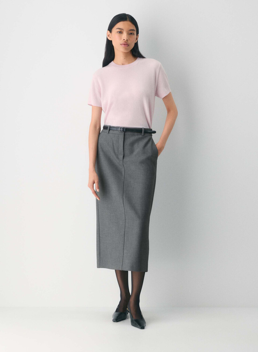 bare cashmere bloor genser blinkende rØd