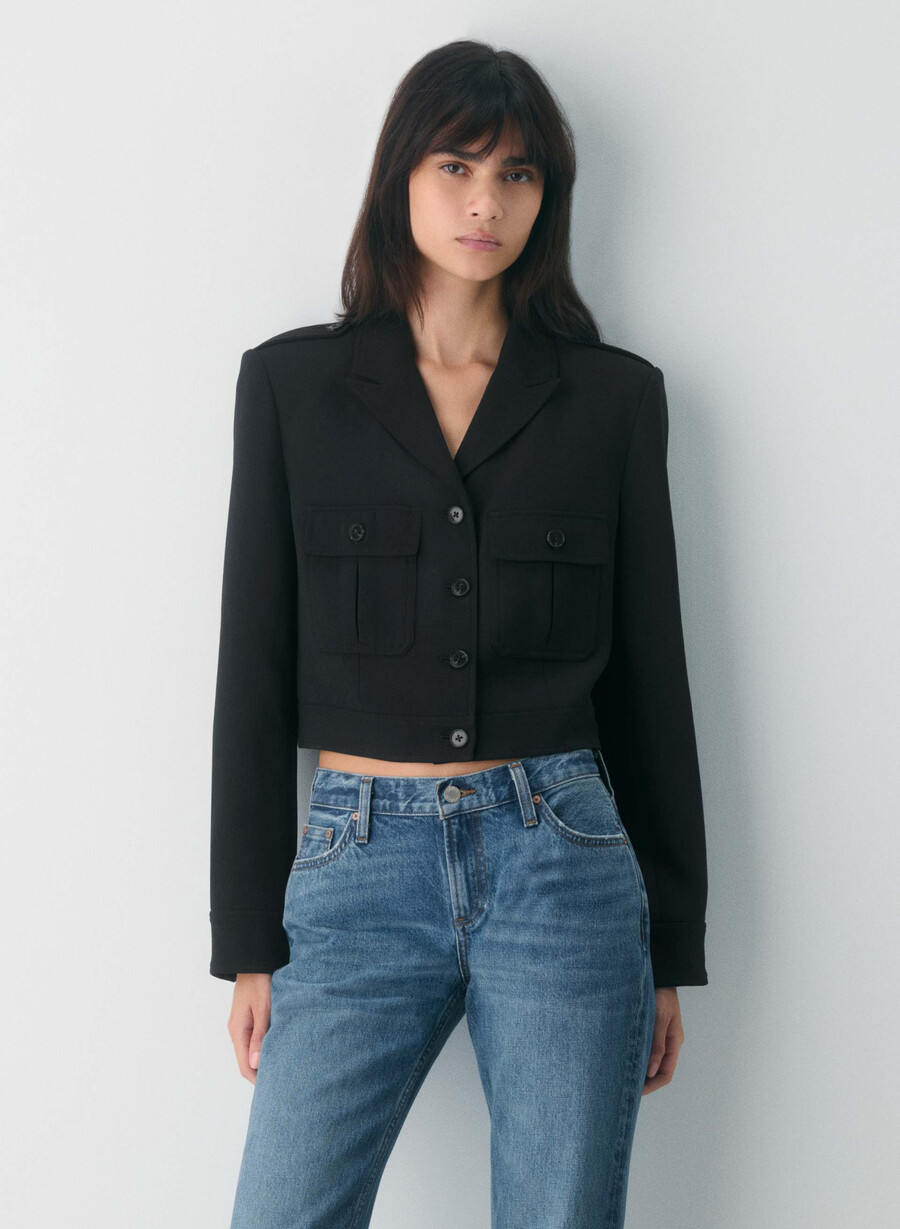 march jacket - crepette svart