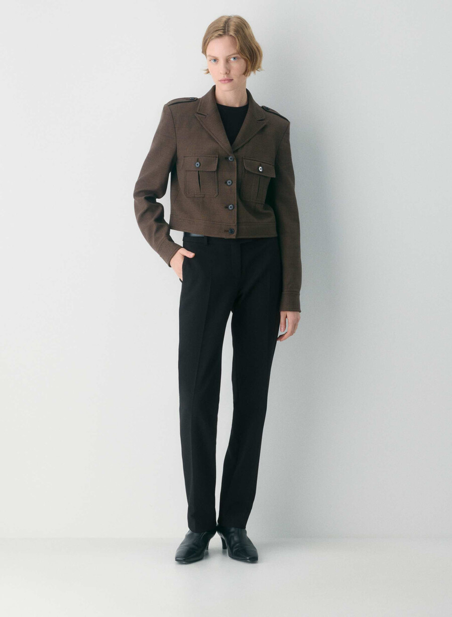 marsjjakke - twill merle chk cl tph chr
