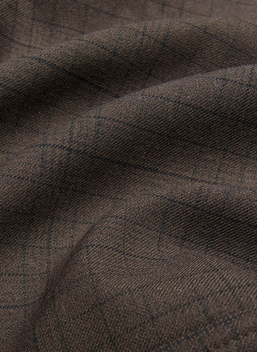 marsjjakke - twill sanford chk rm brblk