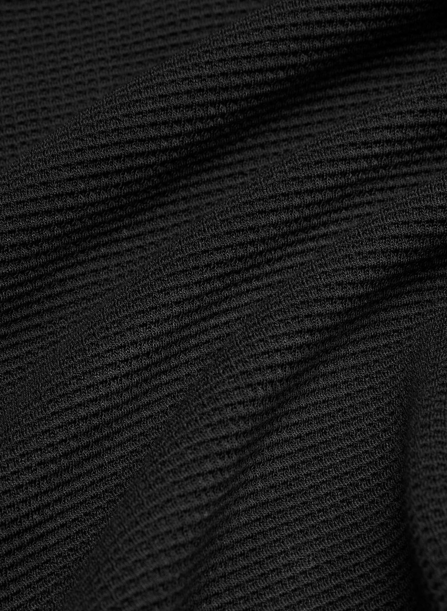 ny wafflex eddy zip hoodie svart