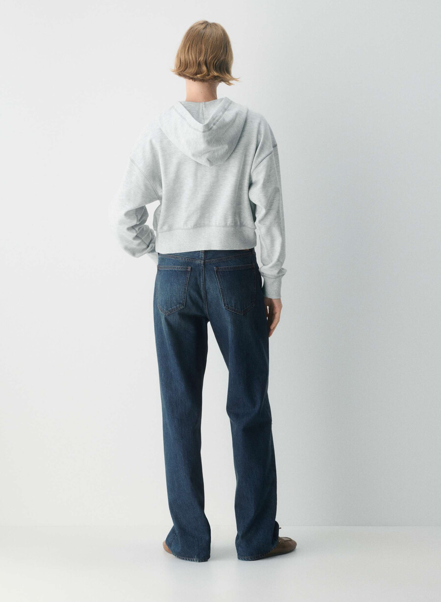 ny wafflex eddy hettegenser med glidelås heather chrome