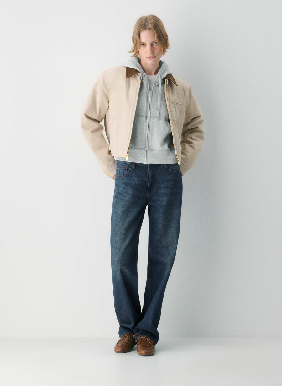 ny wafflex eddy hettegenser med glidelås heather chrome