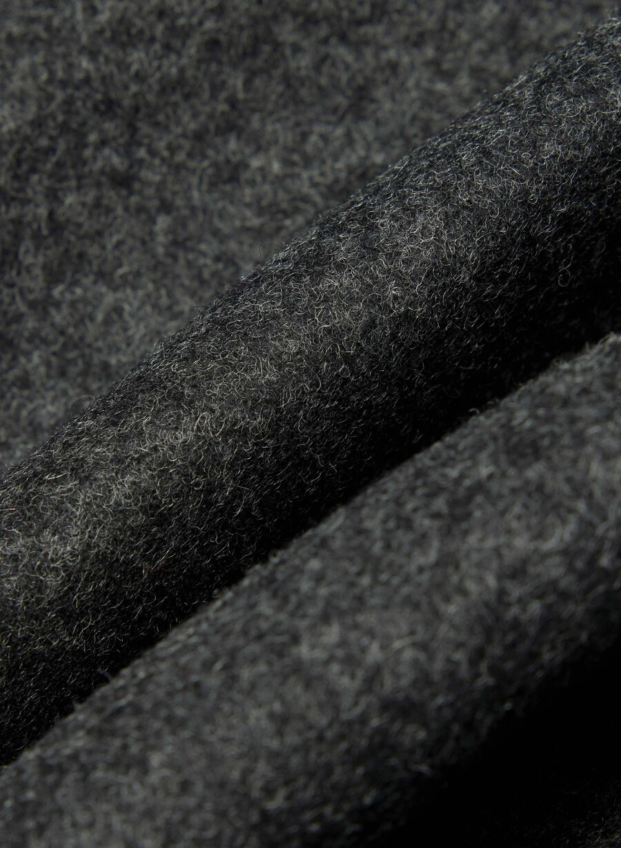 constant-kåpen - luksuriøs ull-kasjmir heather charcoal