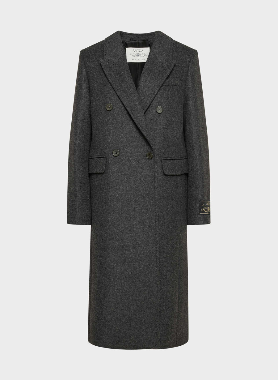 constant-kåpen - luksuriøs ull-kasjmir heather charcoal