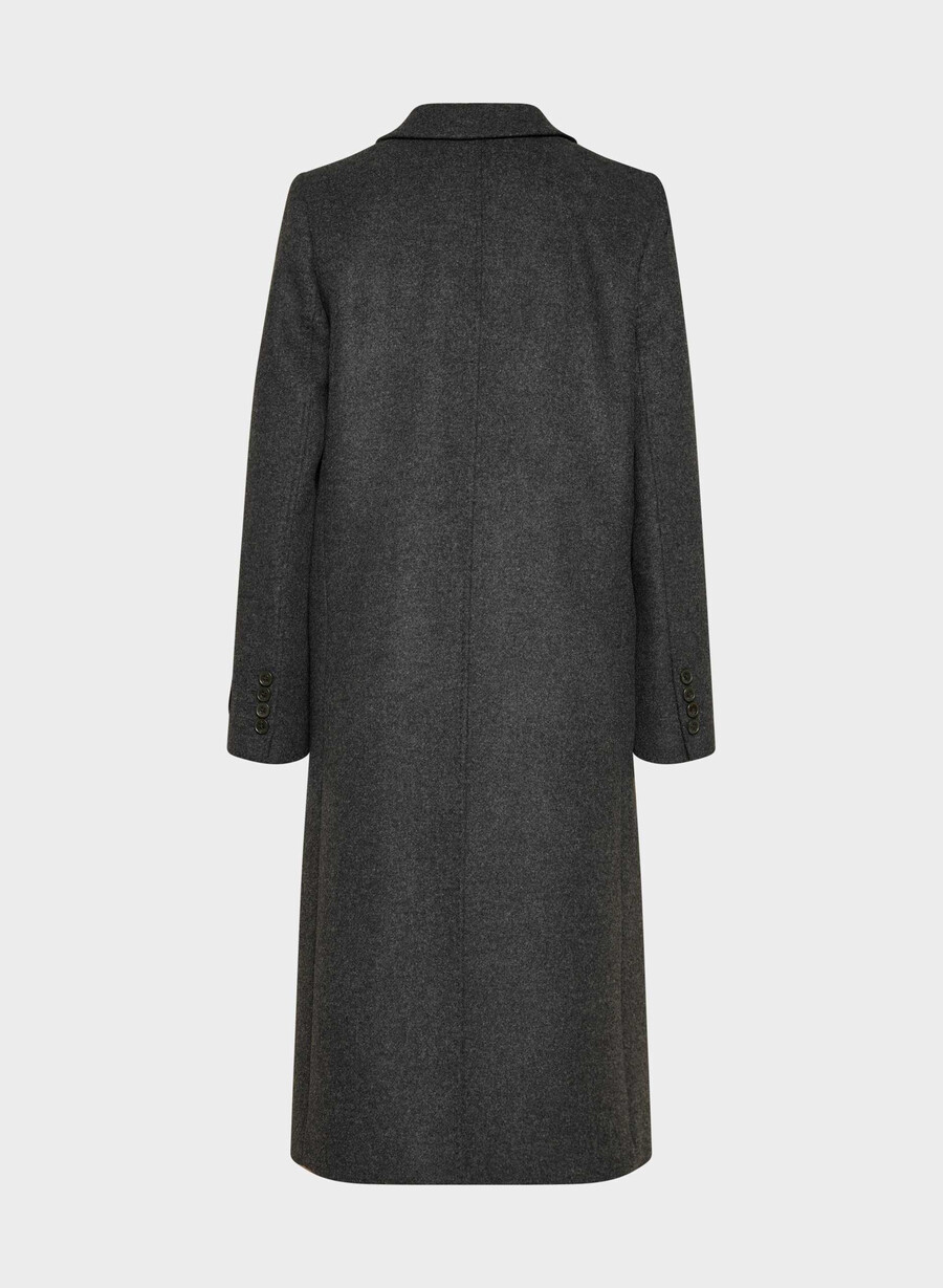 constant-kåpen - luksuriøs ull-kasjmir heather charcoal