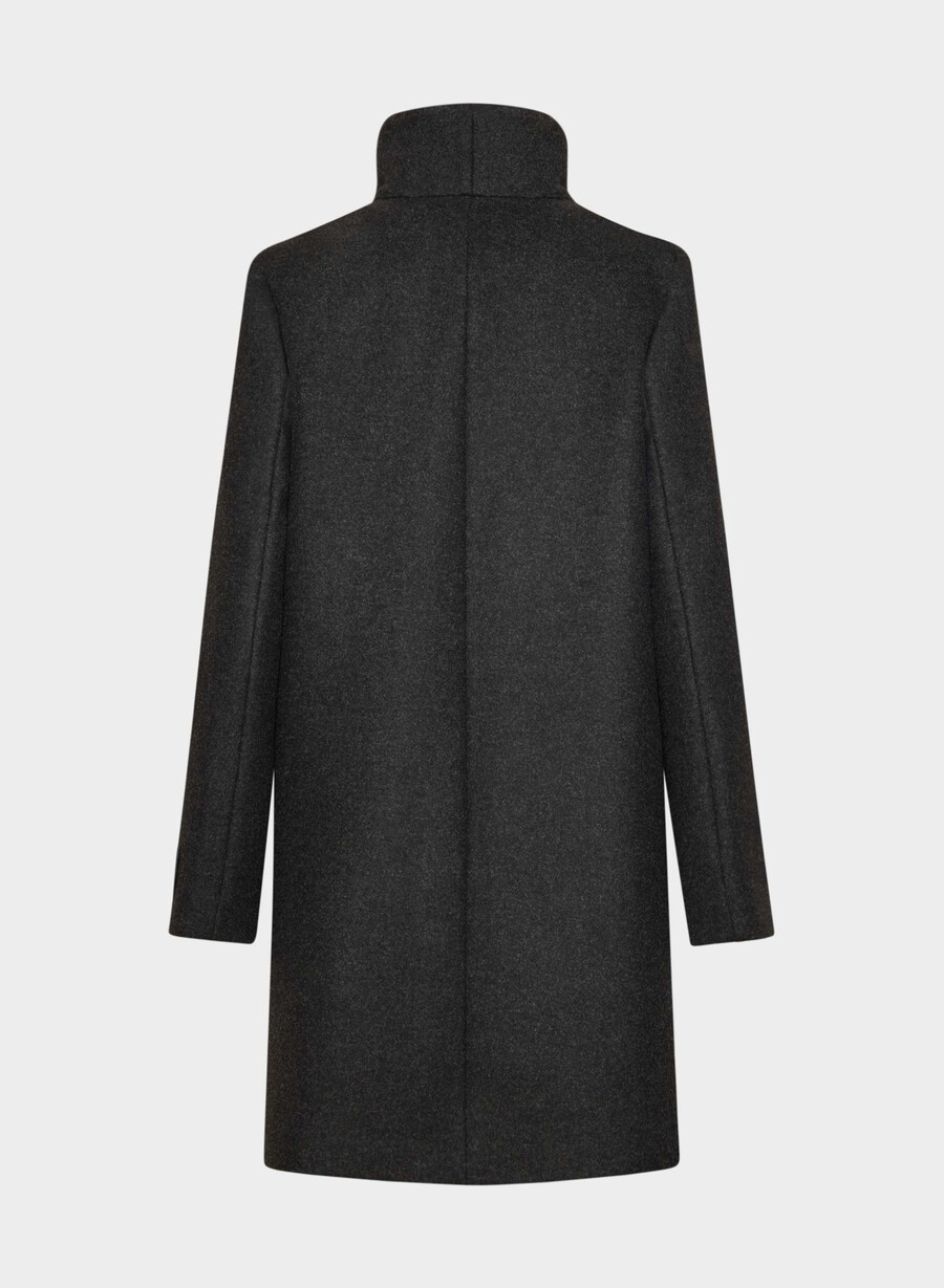 cocoon-kåpen - luksuriøs ullkasjmir heather black