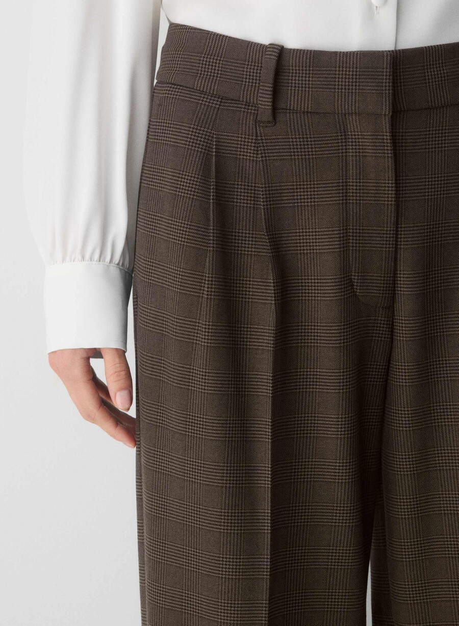 the effortless pant lo-rise - twill merle chk cl tph chr