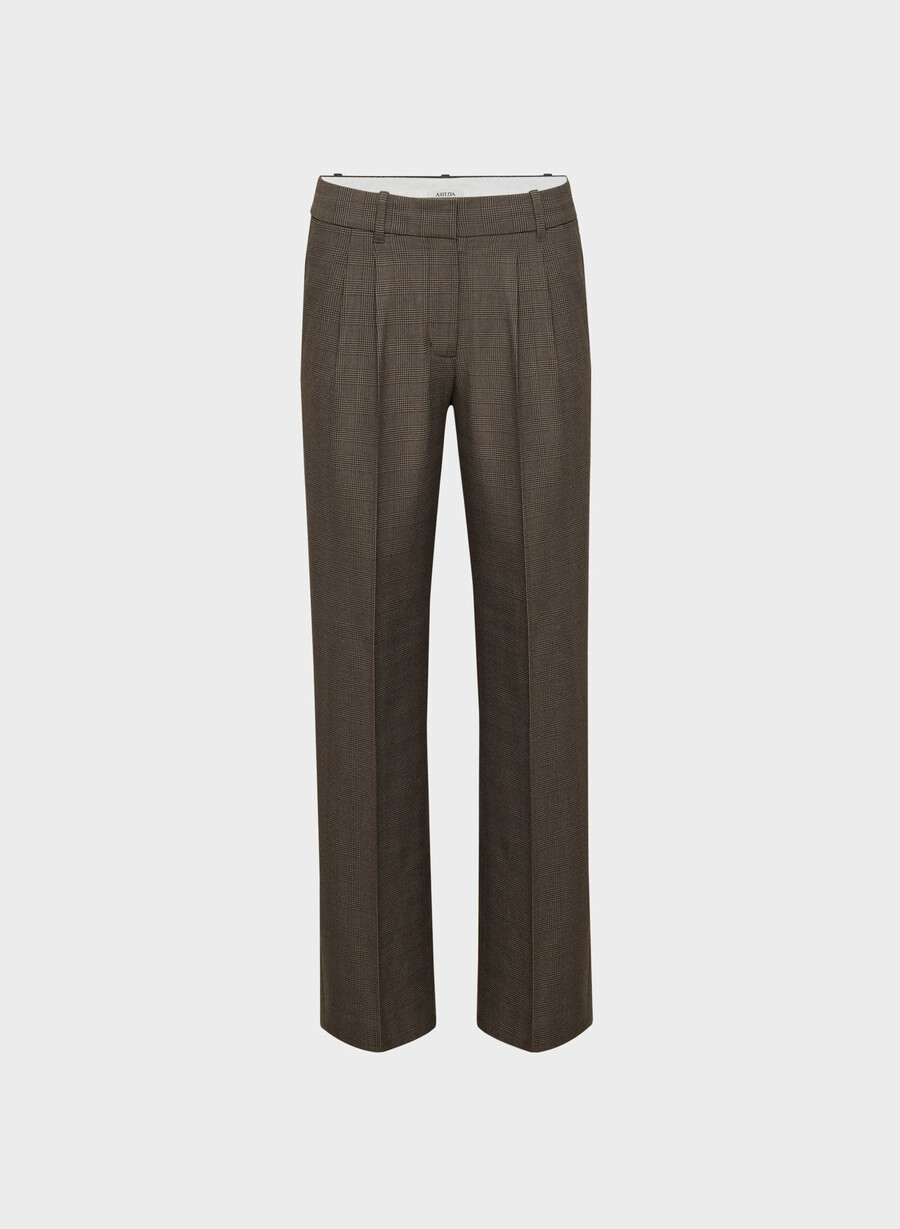 the effortless pant lo-rise - twill merle chk cl tph chr