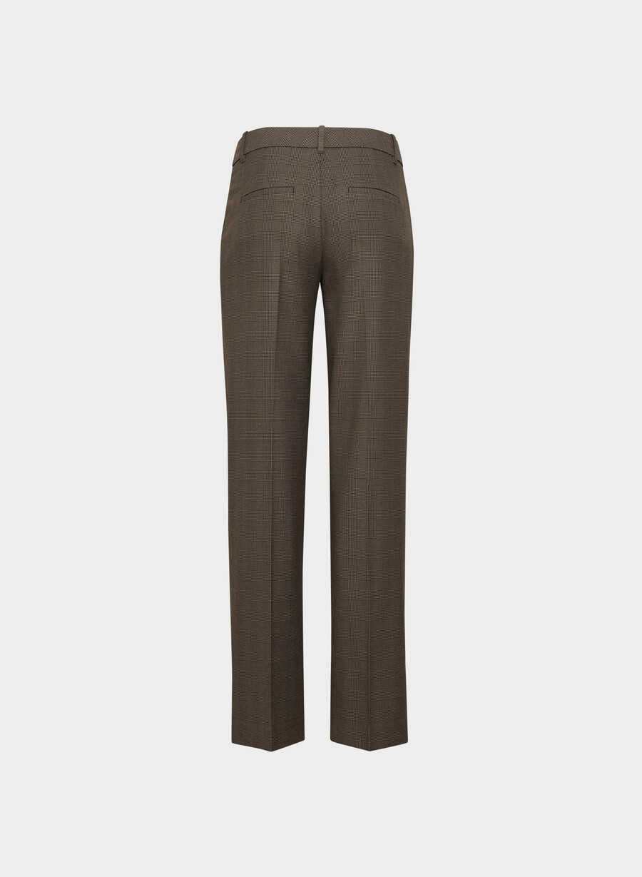 the effortless pant lo-rise - twill merle chk cl tph chr