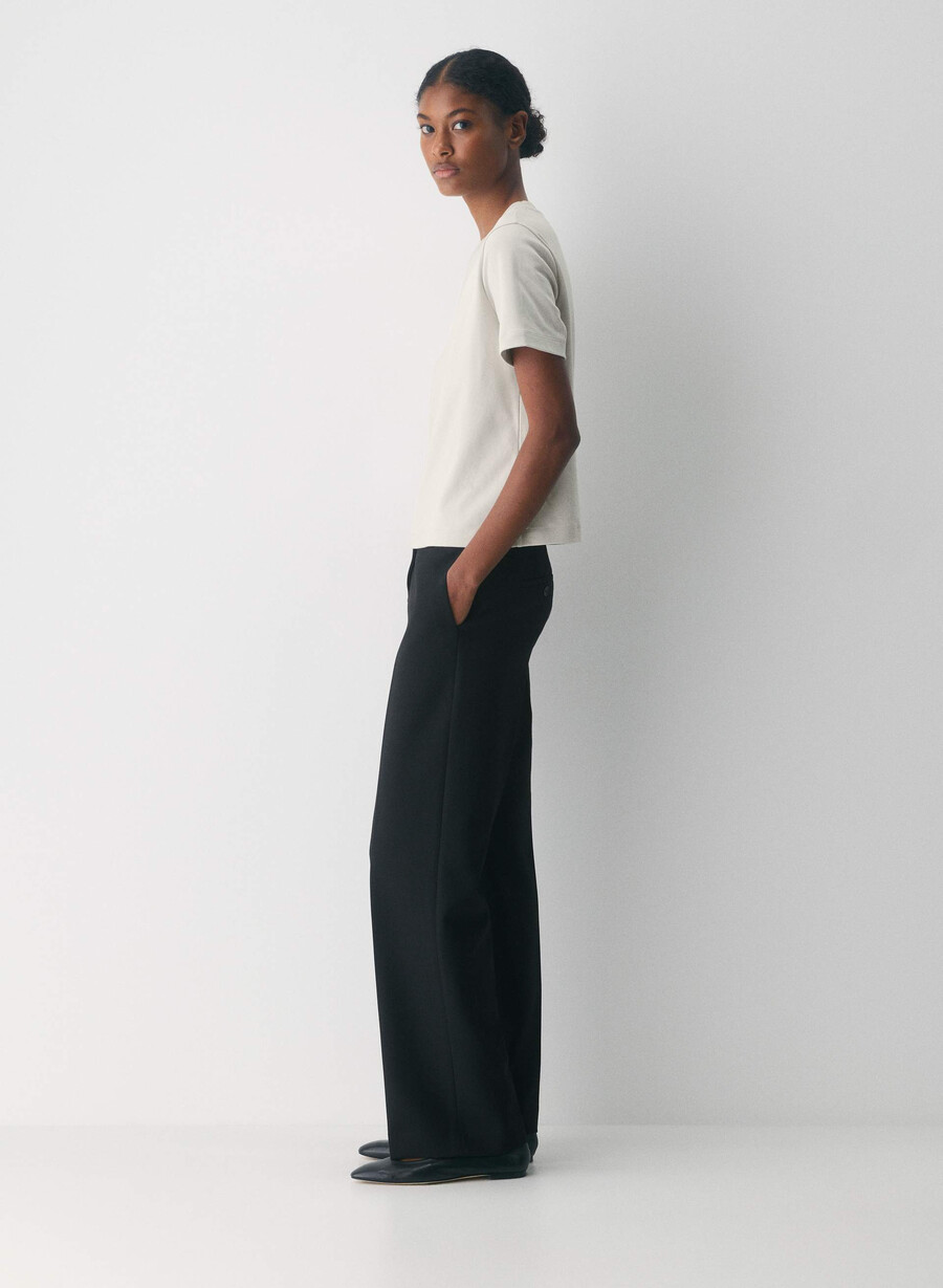 new agency lo-rise pant - reessential svart