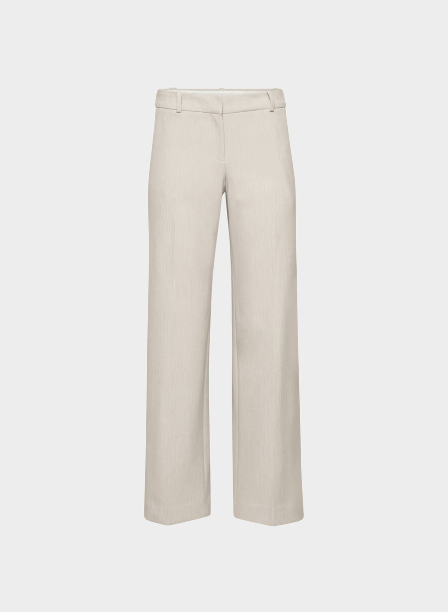 new agency lo-rise pant - reessential heather matte pearl