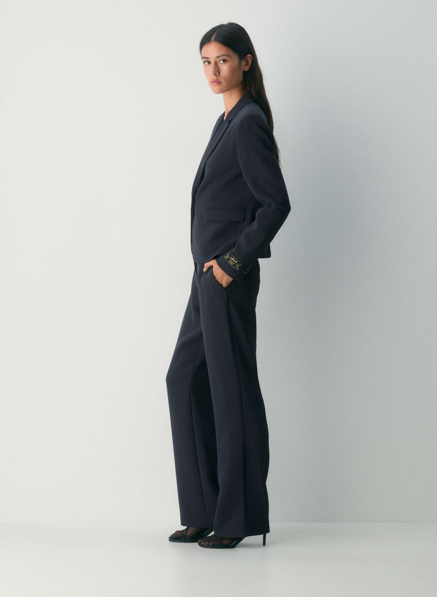 strata pant - crepette dark night navy
