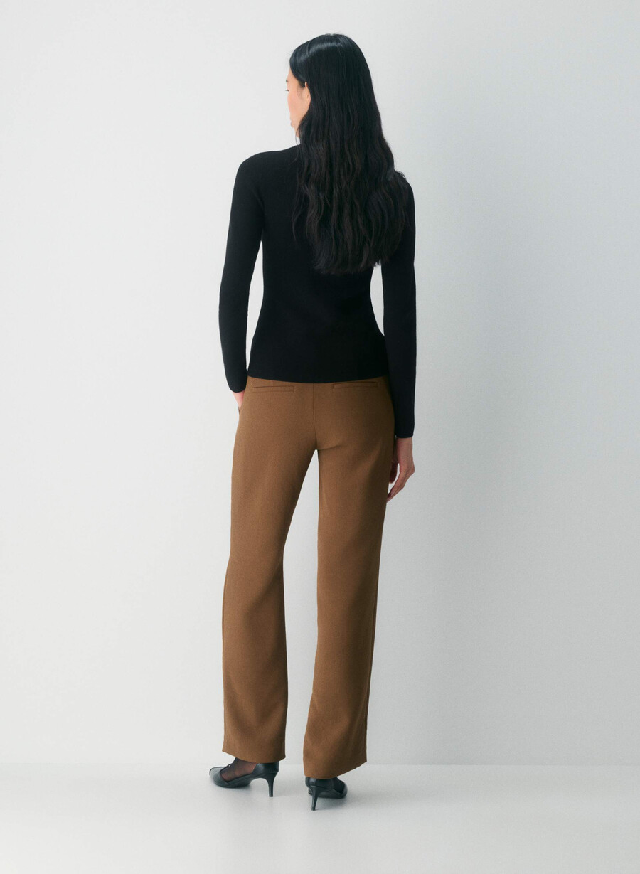 strata pant - crepette chocolatier brun