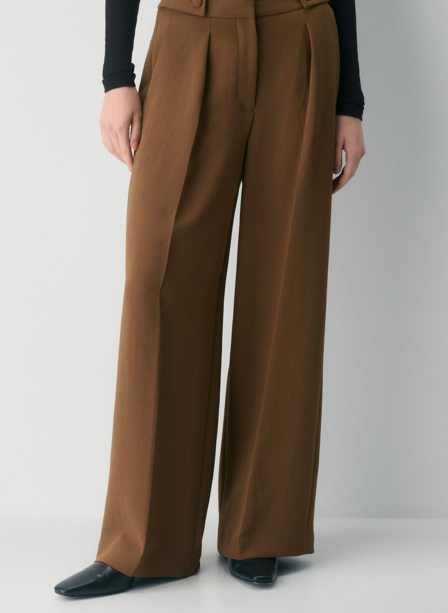 portico pant - crepette chocolatier brun