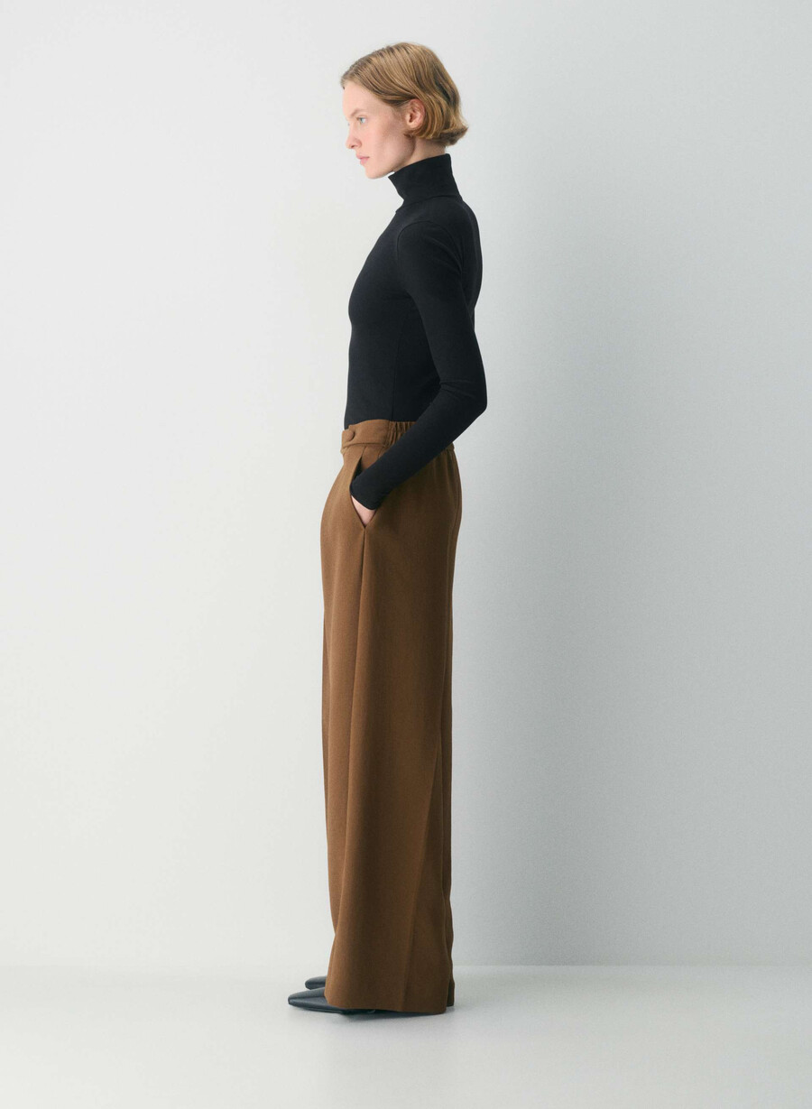 portico pant - crepette chocolatier brun