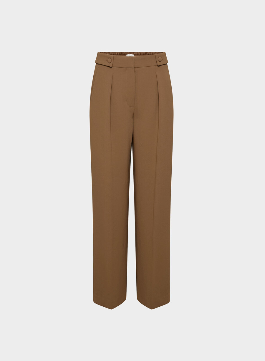 portico pant - crepette chocolatier brun
