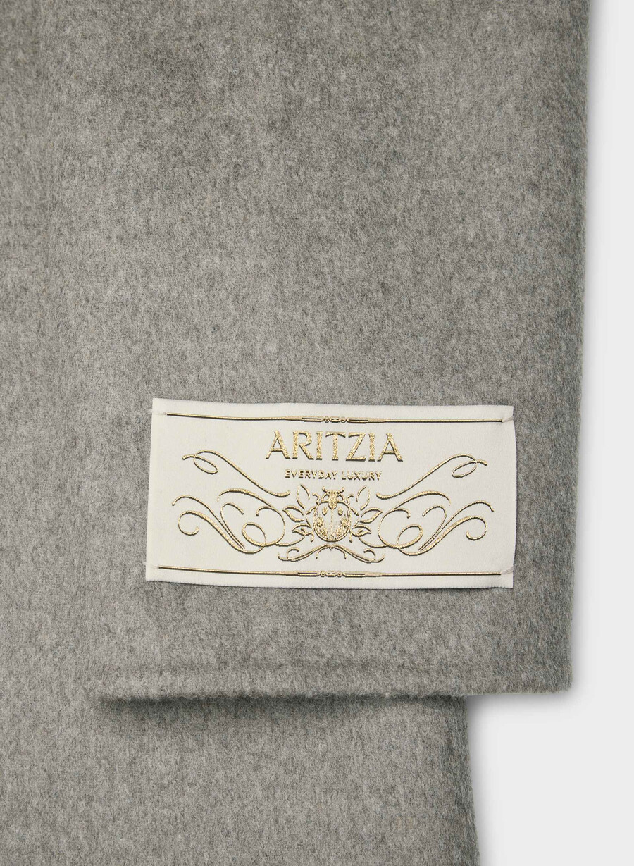 cocoon double-faced coat - luxe rewool svart