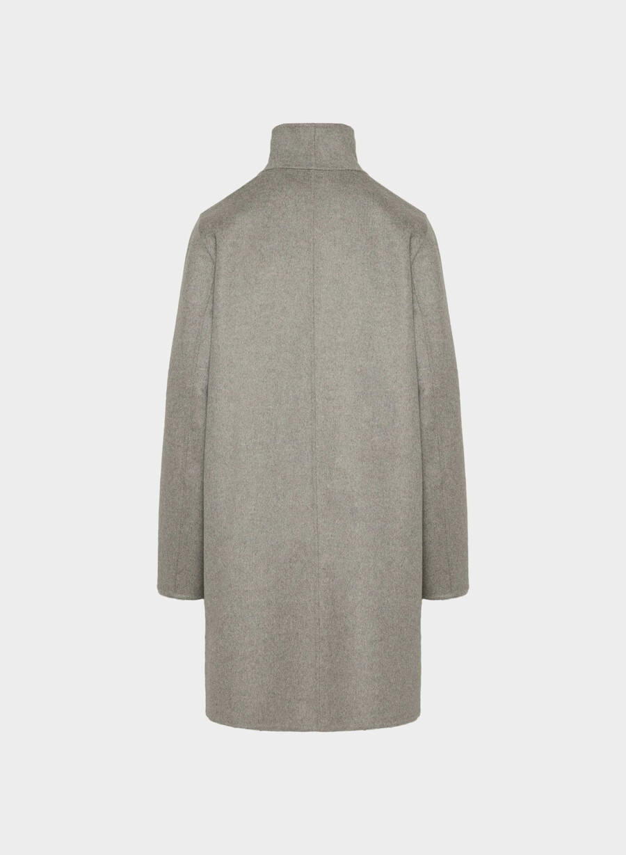 cocoon double-faced coat - luxe rewool svart