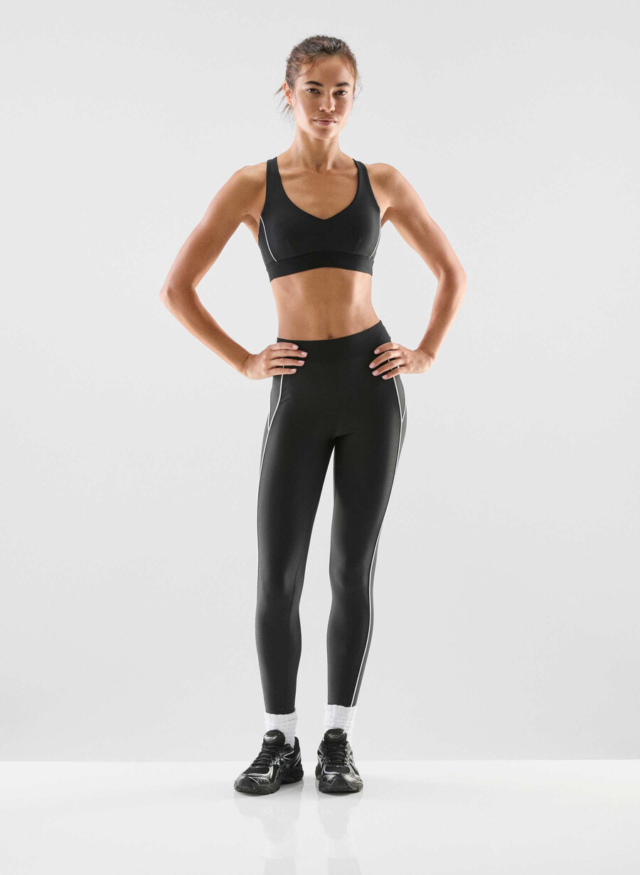 glotone hustle sports-bh svart klarhvit