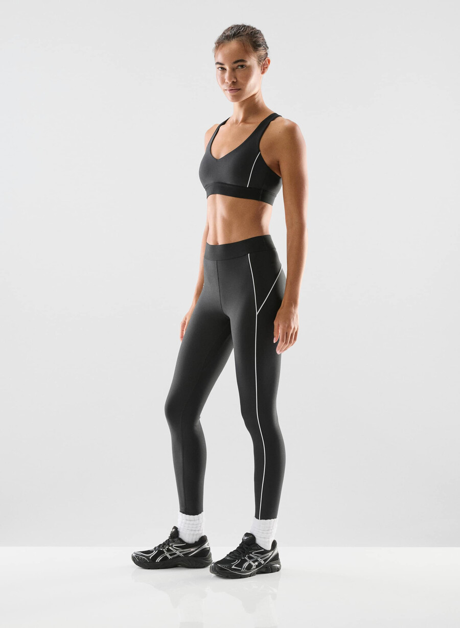 glotone hustle sports-bh svart klarhvit