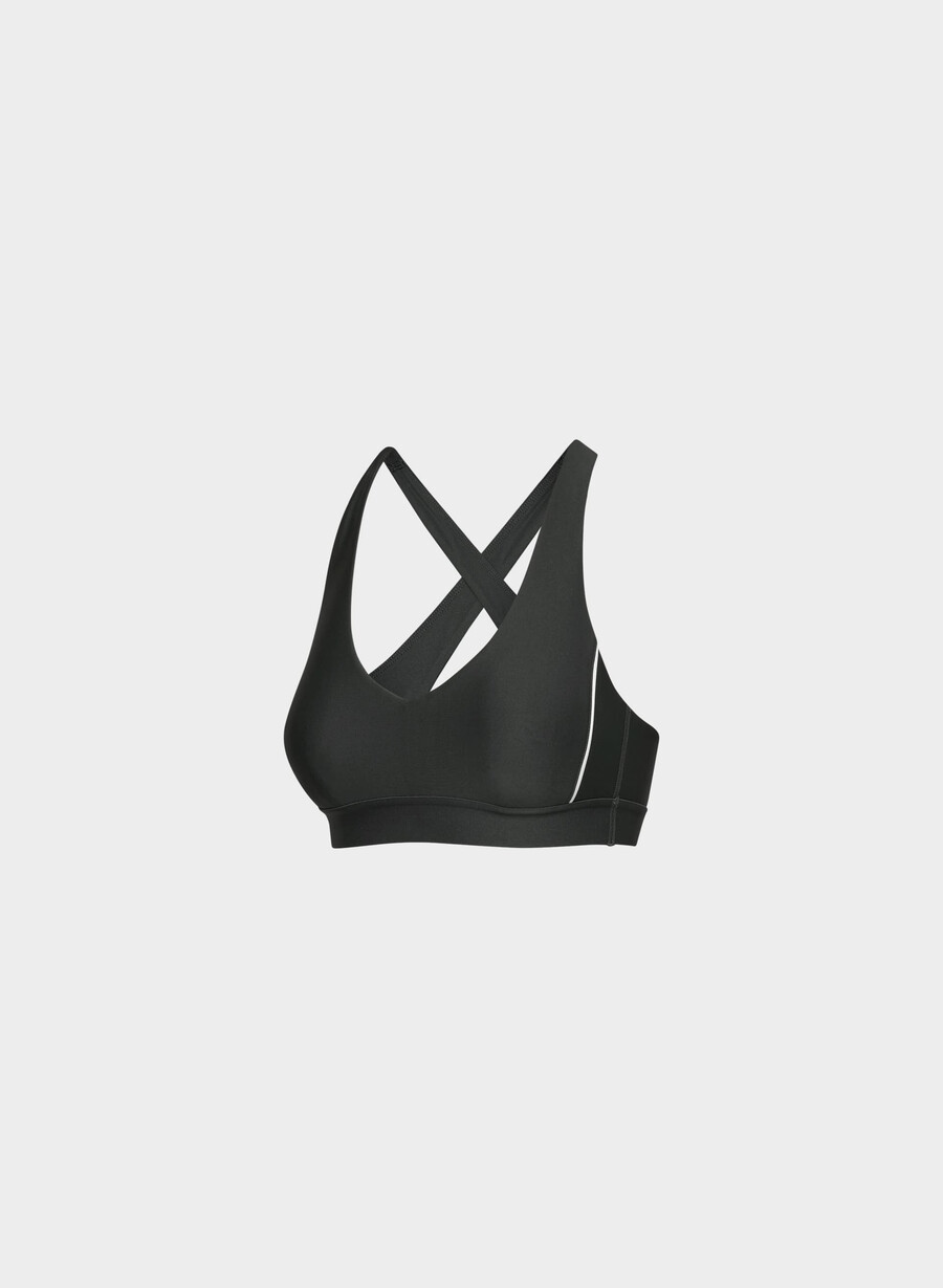 glotone hustle sports-bh svart klarhvit
