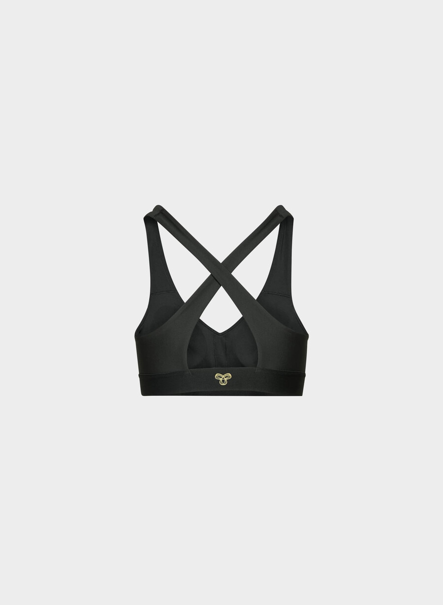 glotone hustle sports-bh svart klarhvit