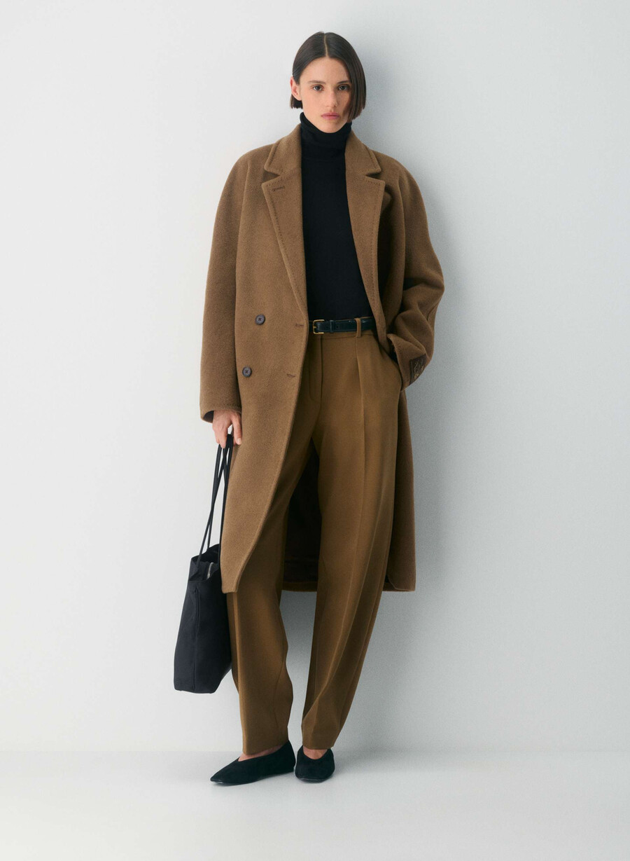 dial pant - reessential cello brown
