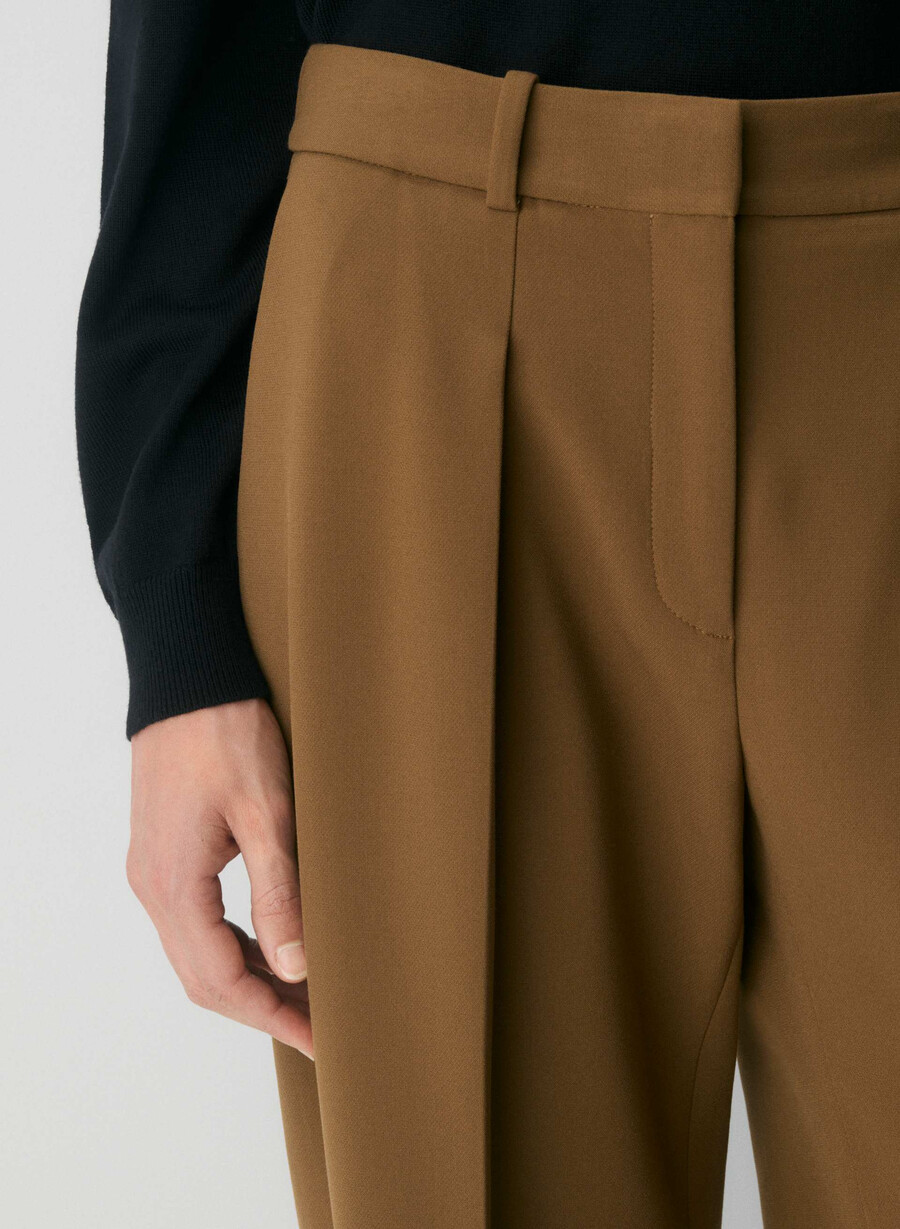 dial pant - reessential cello brown