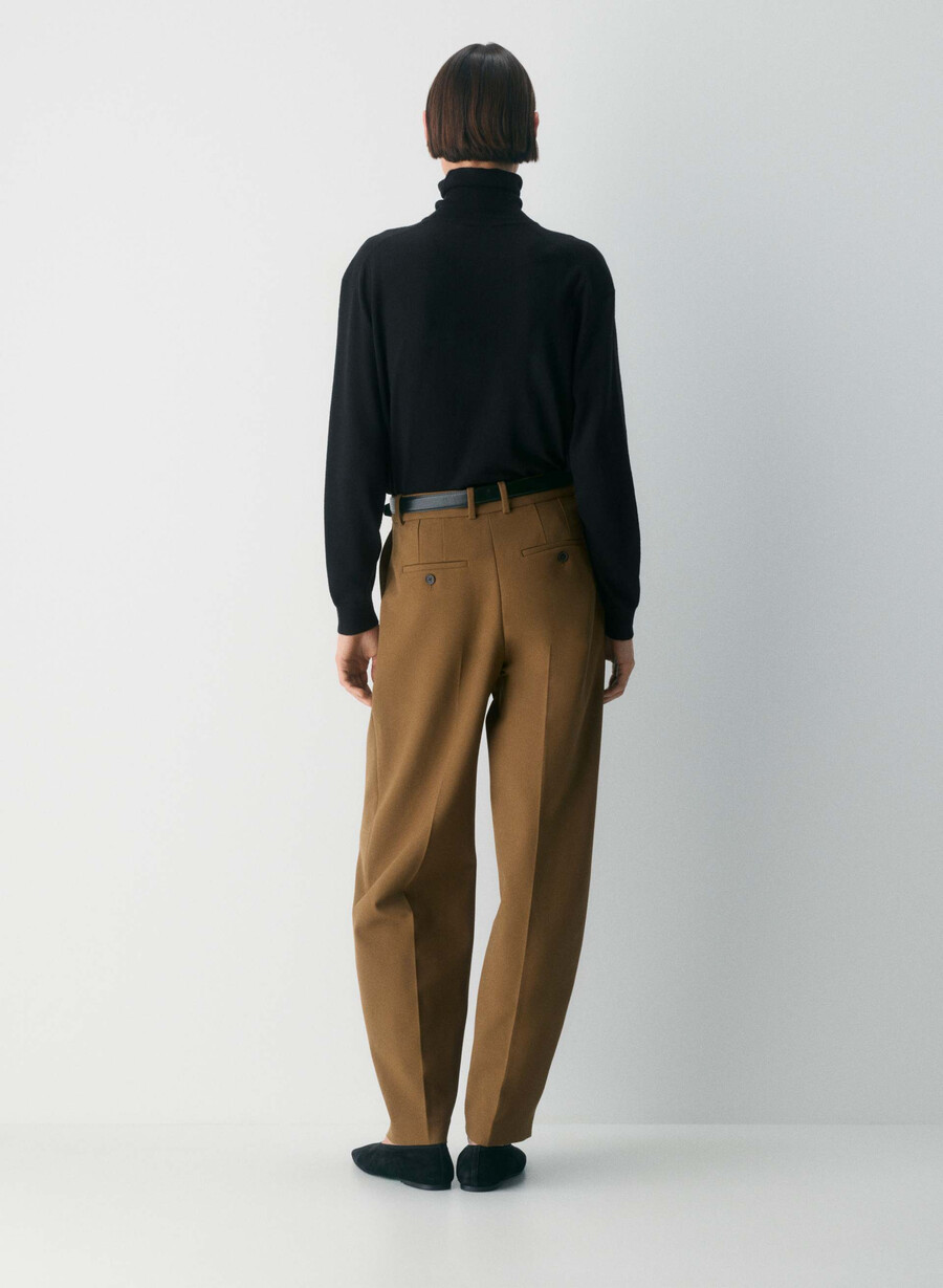 dial pant - reessential cello brown