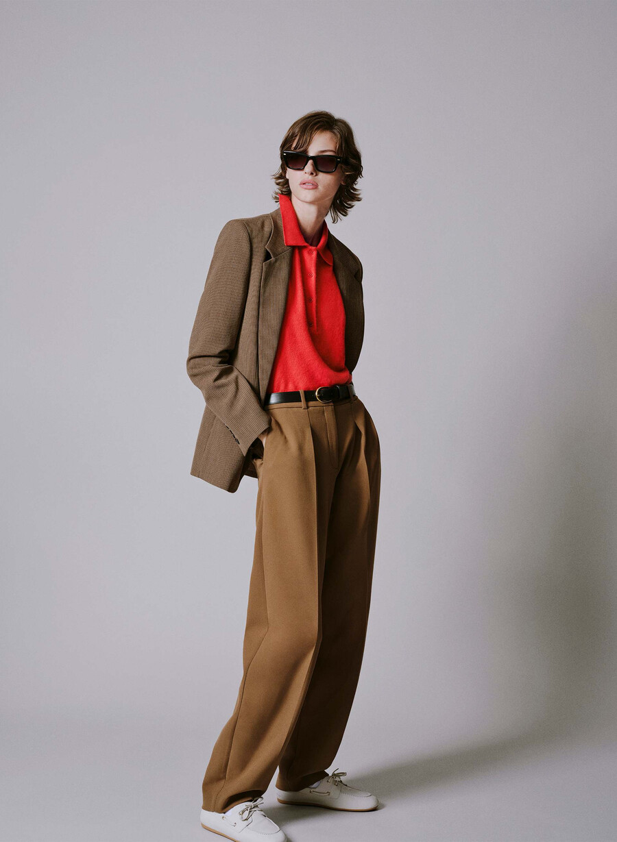 dial pant - reessential cello brown