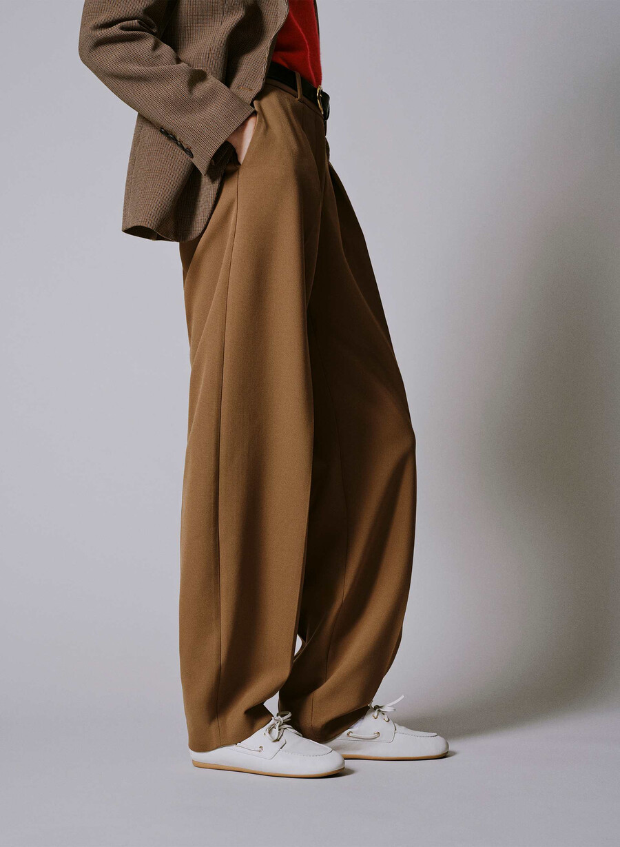 dial pant - reessential cello brown