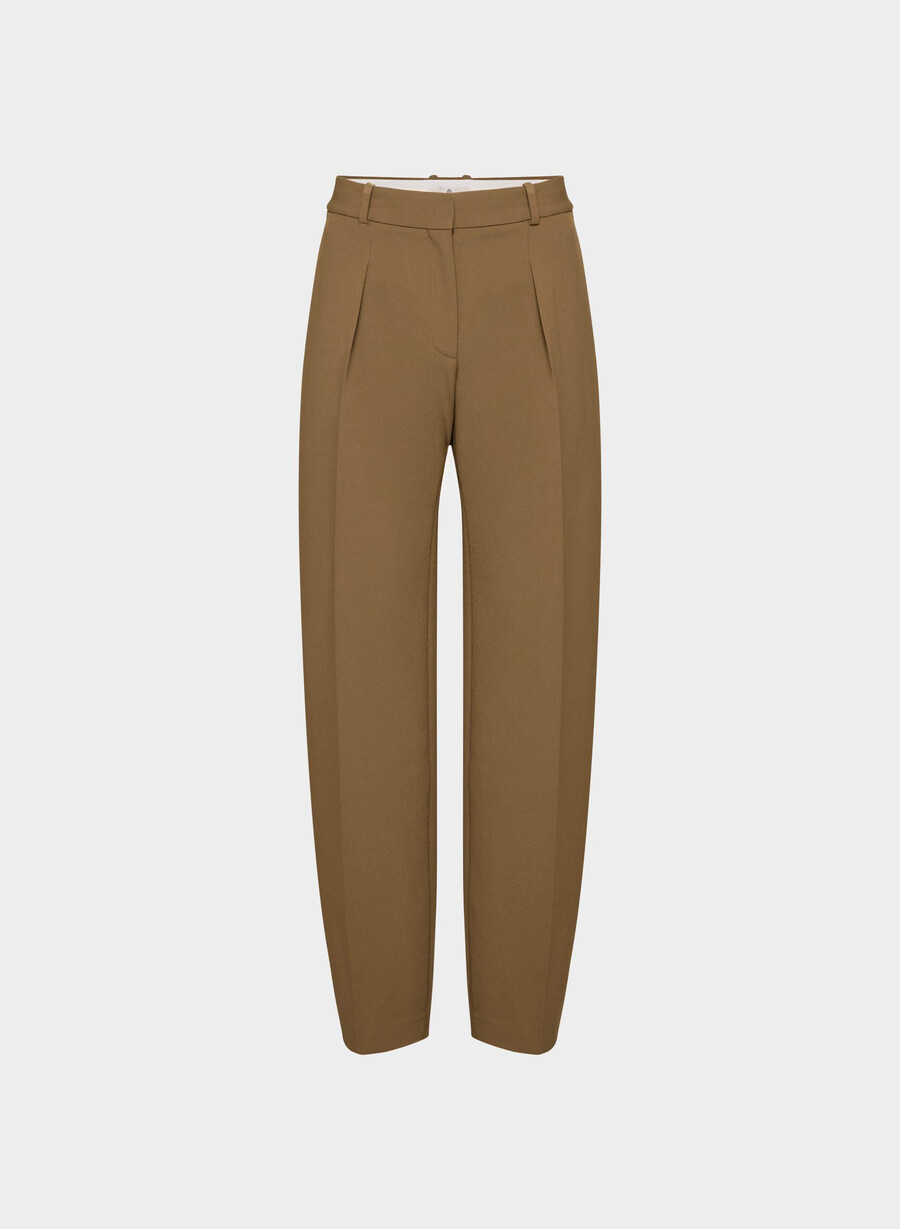 dial pant - reessential cello brown