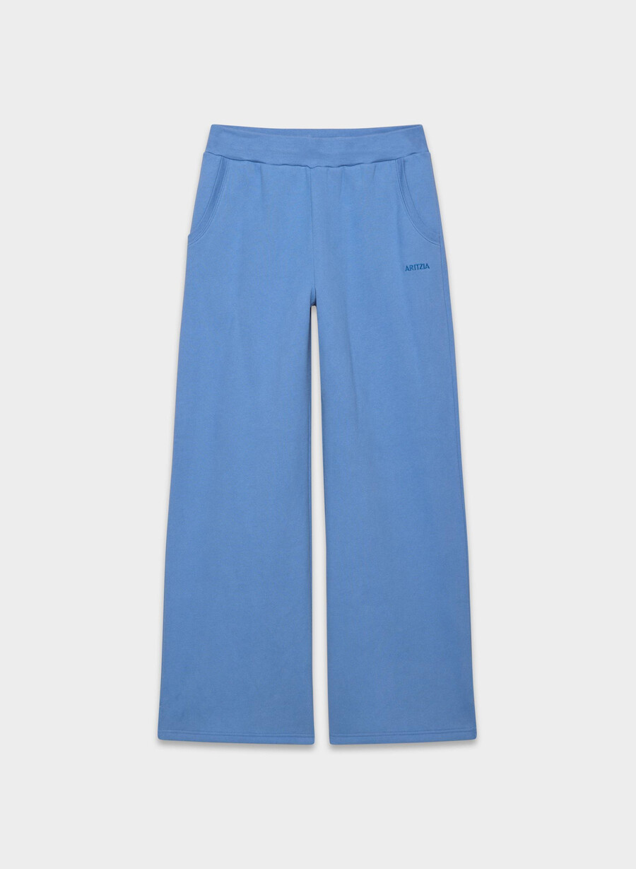 cozy sweatfleece mega banded joggebukse fransk blÅ