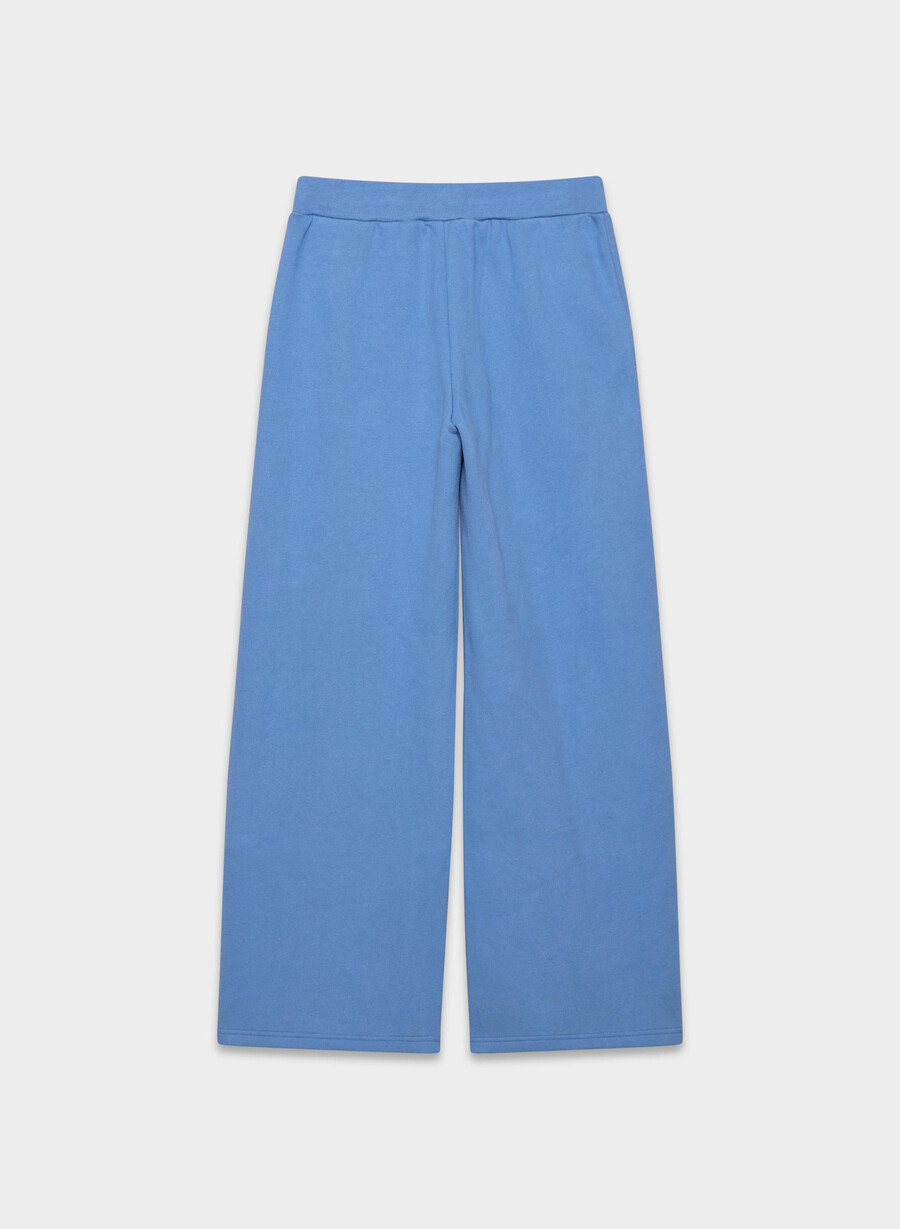 cozy sweatfleece mega banded joggebukse fransk blÅ