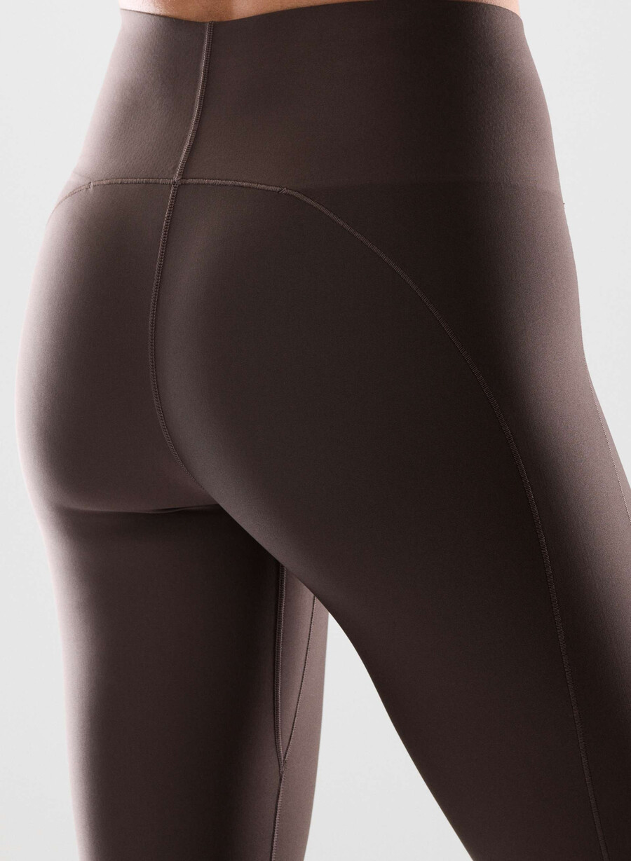 glotone horizon høymidje 66 cm leggings i mokkabrun
