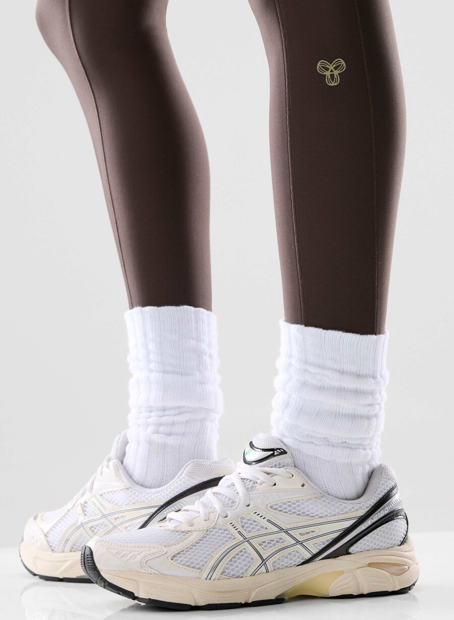 glotone horizon høymidje 66 cm leggings i mokkabrun