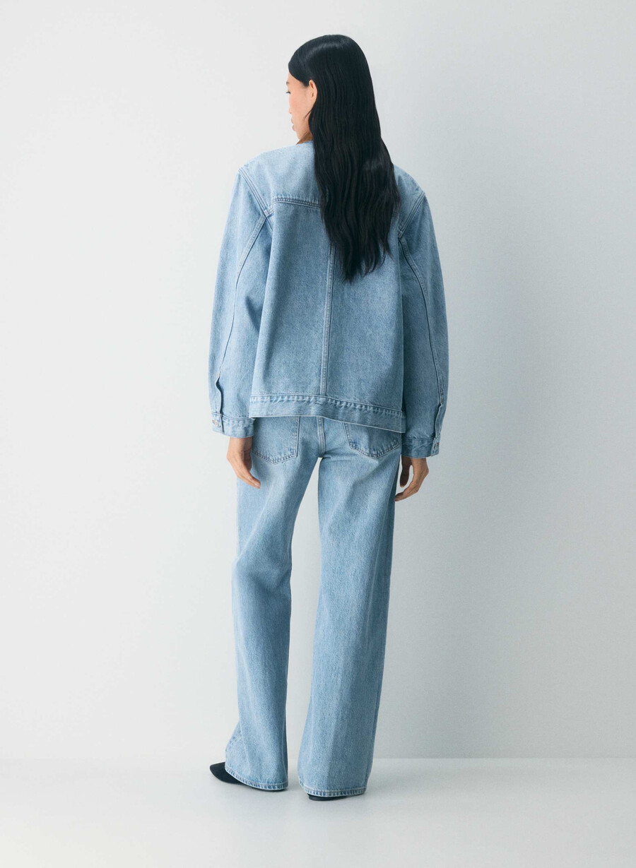 denim forum 90-tallets super lav-rise baggy jeans 7 år blå tabu